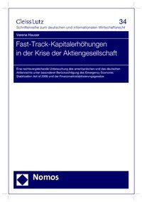 Produktbild: Fast-Track-Kapitalerh&ouml;hungen in der Krise der Aktiengesellschaft