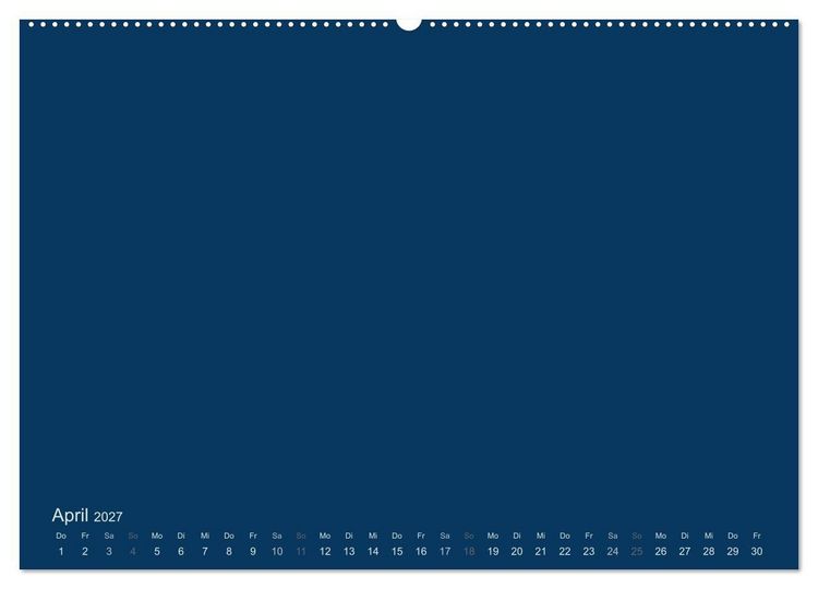 Produktbild: Bastelkalender - Dunkelblau (Wandkalender 2027 DIN A2 quer), CALVENDO Monatskalender