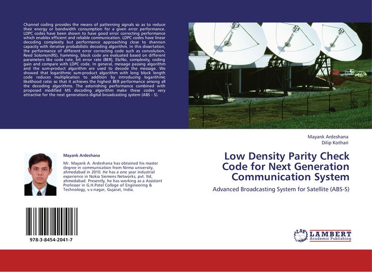 Produktbild: Low Density Parity Check Code for Next Generation Communication System