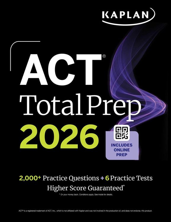Produktbild: ACT Total Prep 2026: Includes 6 Full Length Tests, 2,000+ Practice Questions + Online Access to a 500+ Question Bank & Video Tutorials