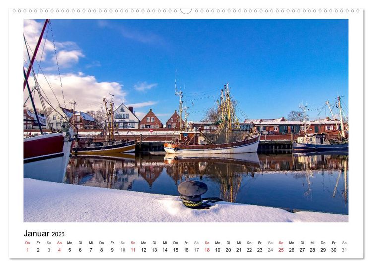 Produktbild: OSTFRIESLAND Strand und Mee(h)r (hochwertiger Premium Wandkalender 2026 DIN A2 quer), Kunstdruck in Hochglanz