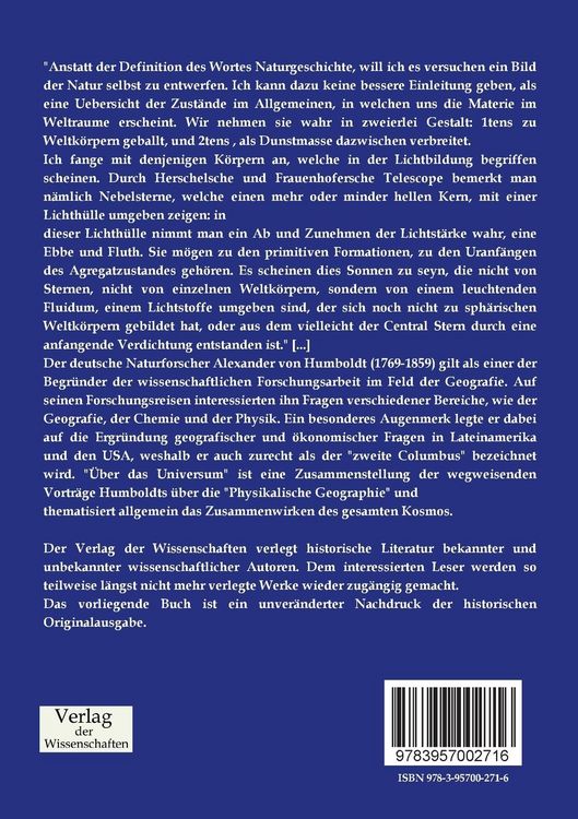 Produktbild: &Uuml;ber das Universum - die Kosmosvortr&auml;ge