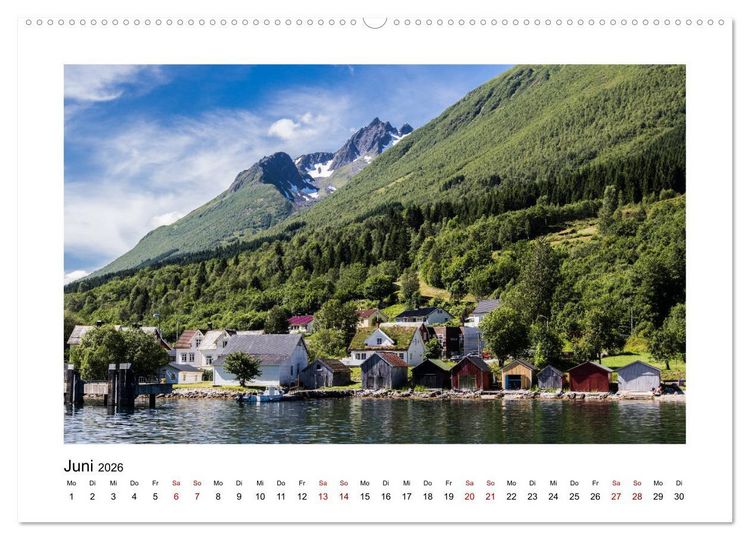 Produktbild: Norwegen - Faszination Fjordland (Wandkalender 2026 DIN A2 quer), CALVENDO Monatskalender
