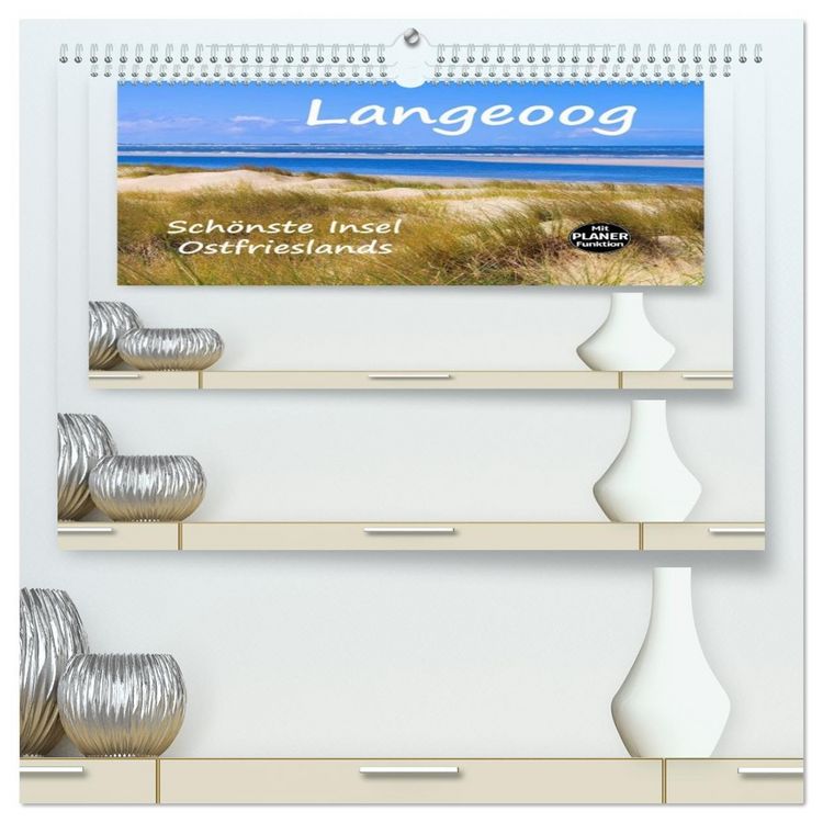 Produktbild: Langeoog - Sch&ouml;nste Insel Ostfrieslands (hochwertiger Premium Wandkalender 2026 DIN A2 quer), Kunstdruck in Hochglanz