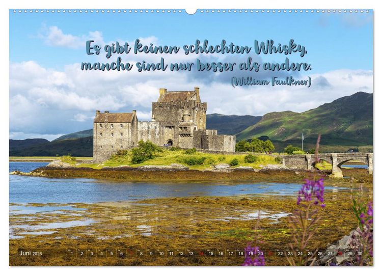 Produktbild: Whisky-Spr&uuml;che (hochwertiger Premium Wandkalender 2026 DIN A2 quer), Kunstdruck in Hochglanz