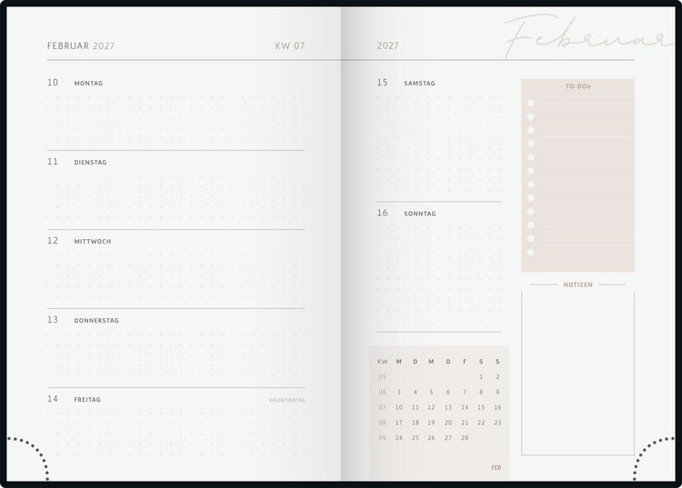 Produktbild: rido/id&eacute; 7021507017 Buchkalender Premium Young Line 2027 "Greeny" A5, Papier