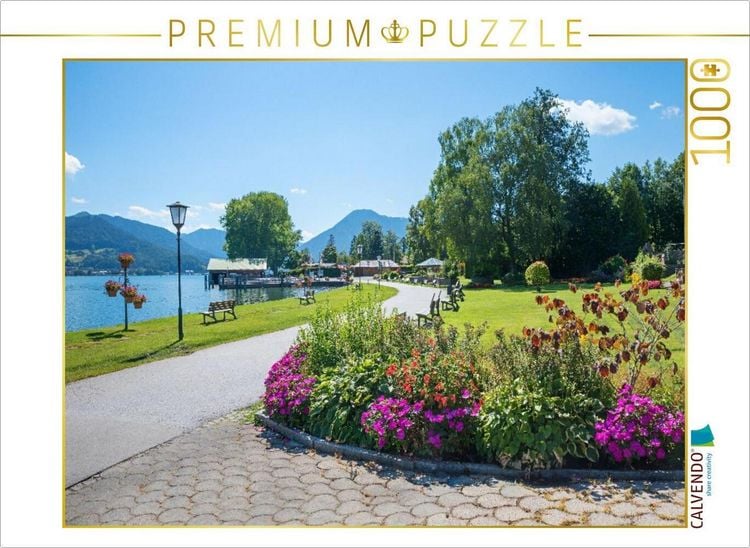 Produktbild: CALVENDO Puzzle Kurpark Bad Wiessee am Tegernsee | 1000 Teile Lege-Gr&ouml;&szlig;e 64x48cm Foto-Puzzle f&uuml;r gl&uuml;ckliche Stunden
