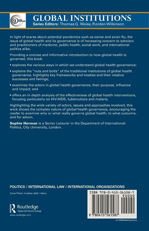 Produktbild: Harman, S: Global Health Governance