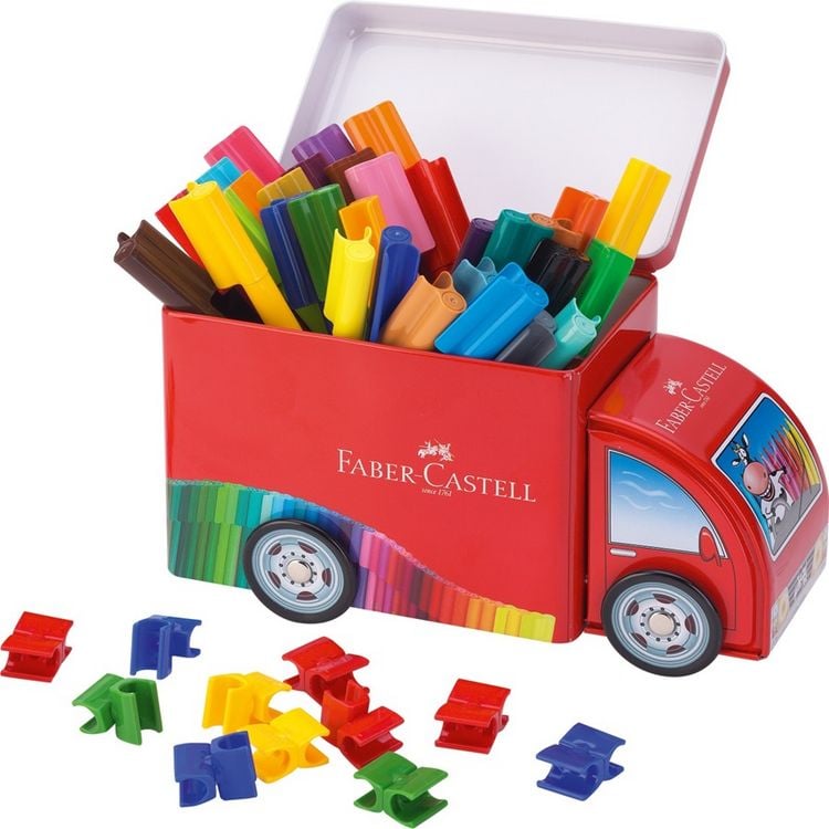 Produktbild: Faber-Castell Filzstifte Connector Truck 33er Set