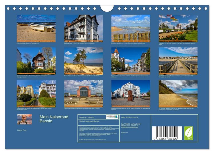 Produktbild: Mein Kaiserbad Bansin (Wandkalender 2026 DIN A4 quer), CALVENDO Monatskalender