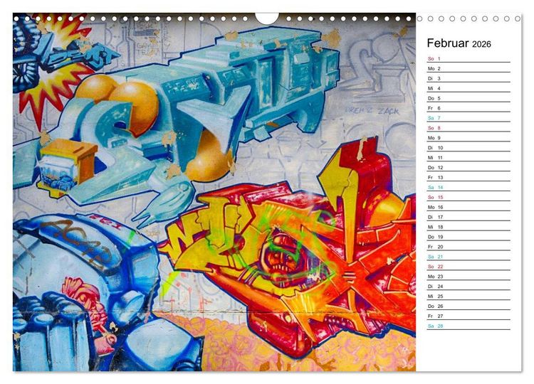 Produktbild: Dresden Graffiti (Wandkalender 2026 DIN A3 quer), CALVENDO Monatskalender