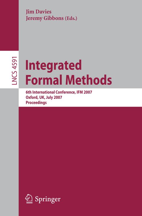 Produktbild: Integrated Formal Methods