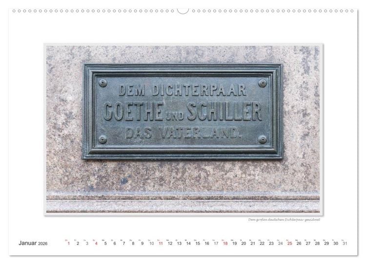 Produktbild: Emotionale Momente: Weimarer Ansichten. (hochwertiger Premium Wandkalender 2026 DIN A2 quer), Kunstdruck in Hochglanz