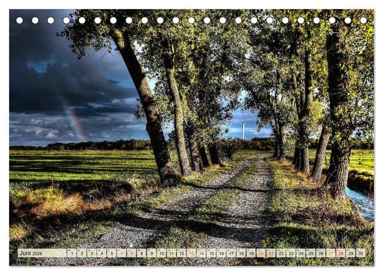 Produktbild: Landschaft an der W&uuml;mme (Tischkalender 2026 DIN A5 quer), CALVENDO Monatskalender