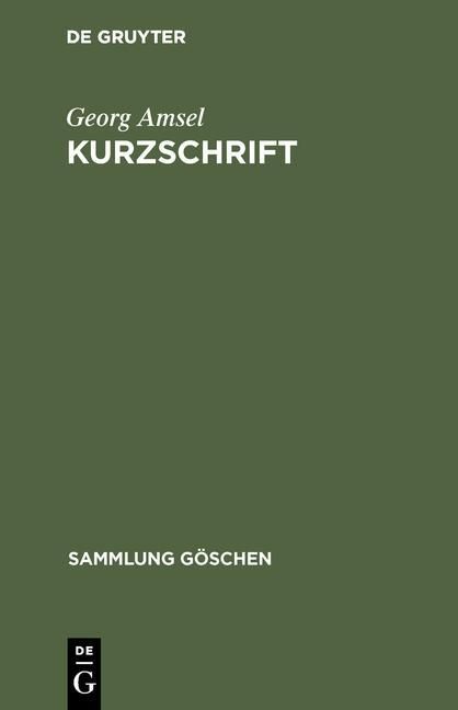 Produktbild: Kurzschrift