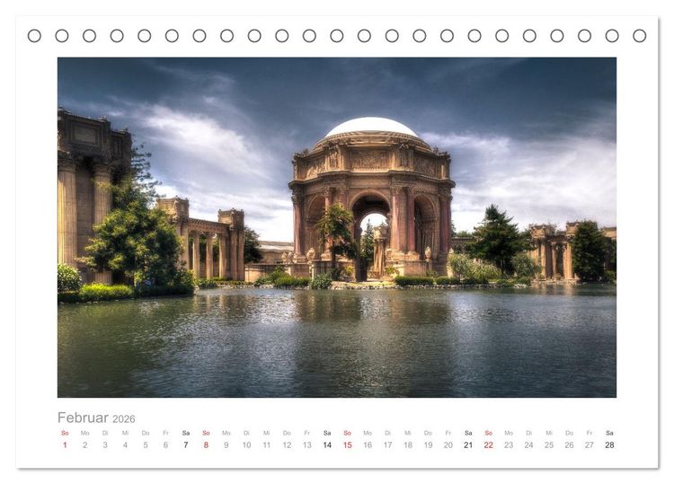 Produktbild: Wundersch&ouml;nes Amerika (Tischkalender 2026 DIN A5 quer), CALVENDO Monatskalender