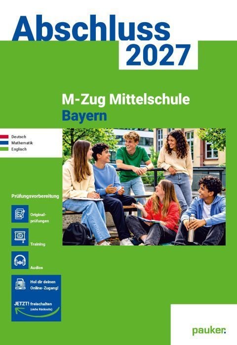 Produktbild: M-Zug Mittelschule Bayern | pauker Aufgabenband 2027