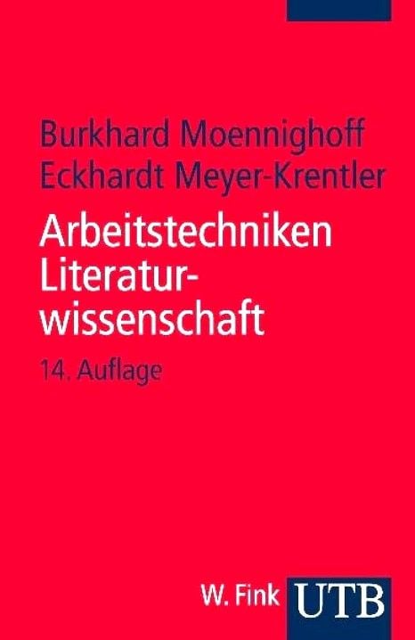 Produktbild: Arbeitstechniken Literaturwissenschaft