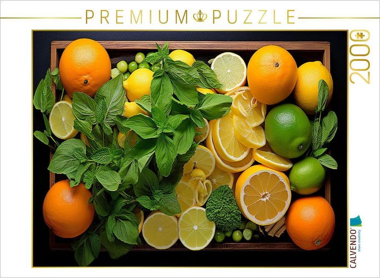 Produktbild: CALVENDO Puzzle Zitrusfr&uuml;chte Dekoration | 2000 Teile Lege-Gr&ouml;&szlig;e 90x67cm Foto-Puzzle f&uuml;r gl&uuml;ckliche Stunden