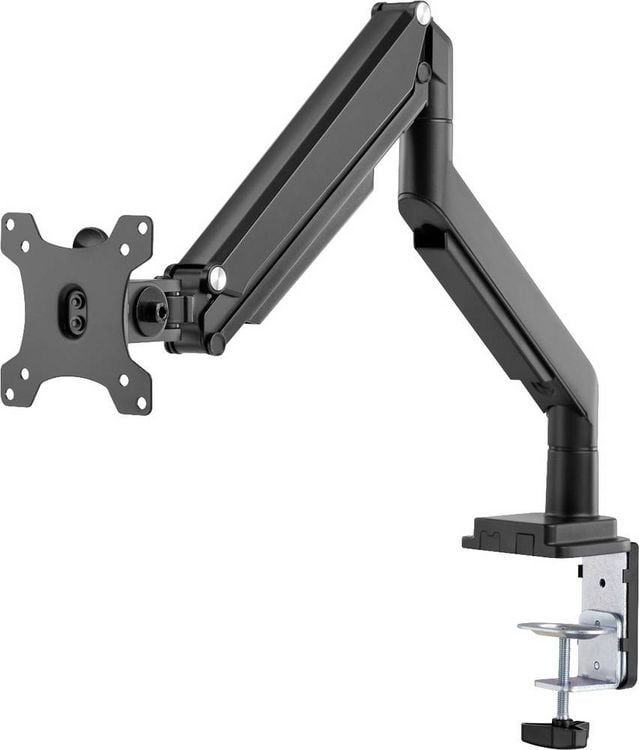 Produktbild: Digitus Monitor-Tischhalterung DA-90394 1 Display(s) 38,1 cm (15") - 81,3 cm (32") Schwarz Drehbar, H&ouml;henverstellbar, Neigbar, Rotierbar, Schwenkbar