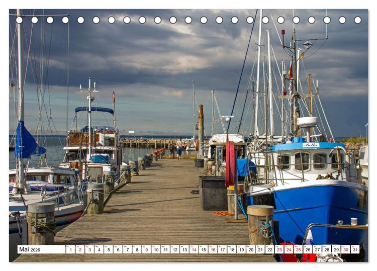 Produktbild: Ostseeinsel Poel - K&uuml;stenimpressionen (Tischkalender 2026 DIN A5 quer), CALVENDO Monatskalender
