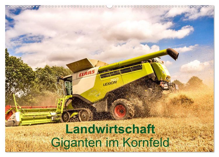Produktbild: Landwirtschaft - Giganten im Kornfeld (Wandkalender 2026 DIN A2 quer), CALVENDO Monatskalender