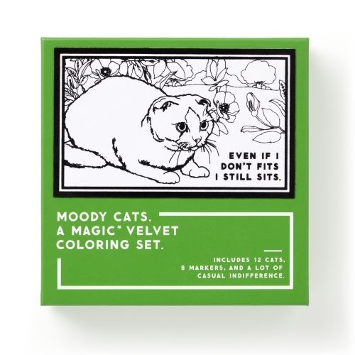 Produktbild: Moody Cats Magic Velvet Coloring Set