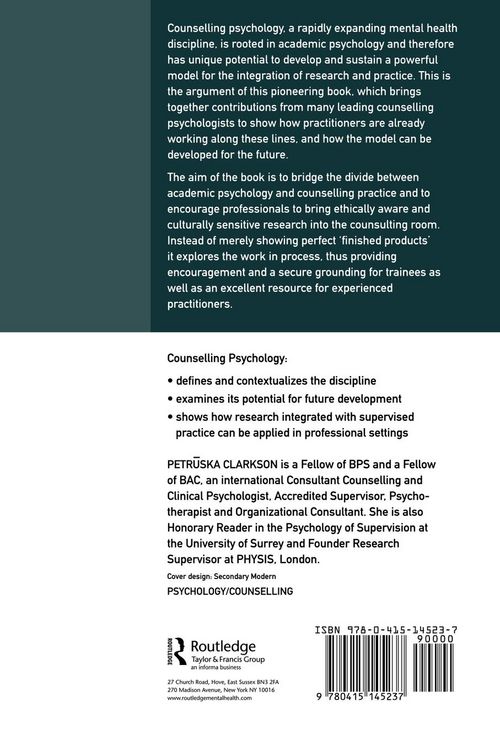 Produktbild: Counselling Psychology