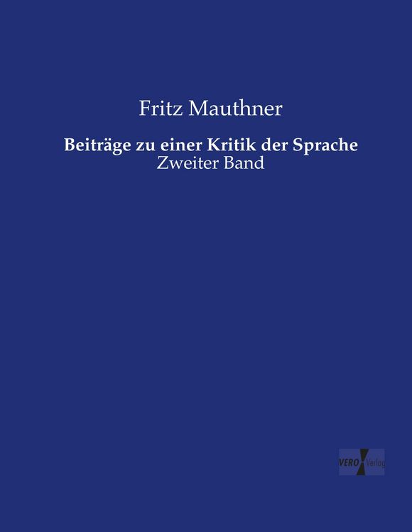 Produktbild: Beitr&auml;ge zu einer Kritik der Sprache