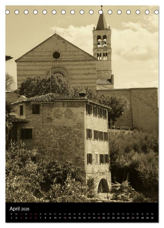 Produktbild: Assisi. Ein Ort der Besinnung. (Tischkalender 2026 DIN A5 hoch), CALVENDO Monatskalender
