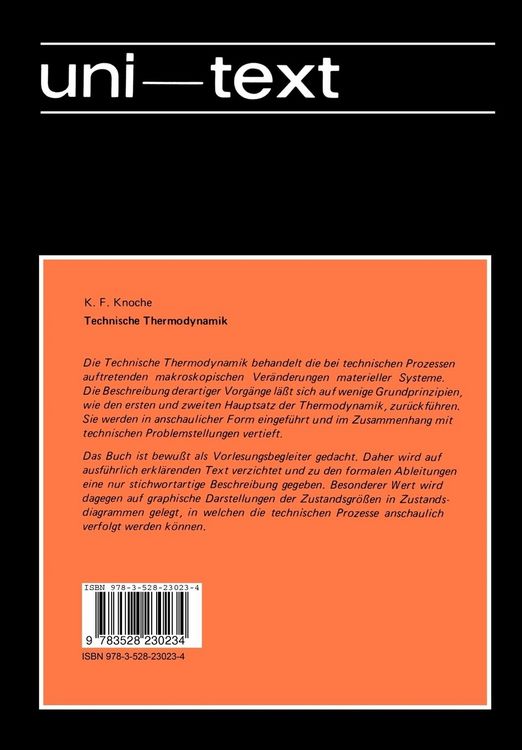 Produktbild: Technische Thermodynamik