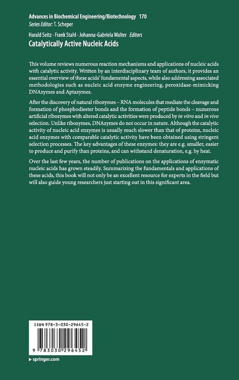 Produktbild: Catalytically Active Nucleic Acids