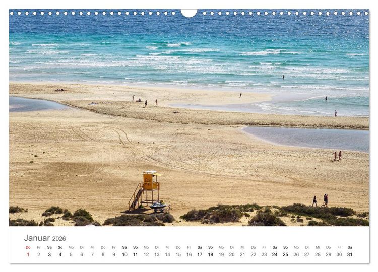 Produktbild: Fuerteventura - die W&uuml;steninsel der Kanaren (Wandkalender 2026 DIN A3 quer), CALVENDO Monatskalender