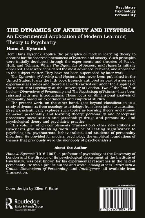 Produktbild: The Dynamics of Anxiety and Hysteria