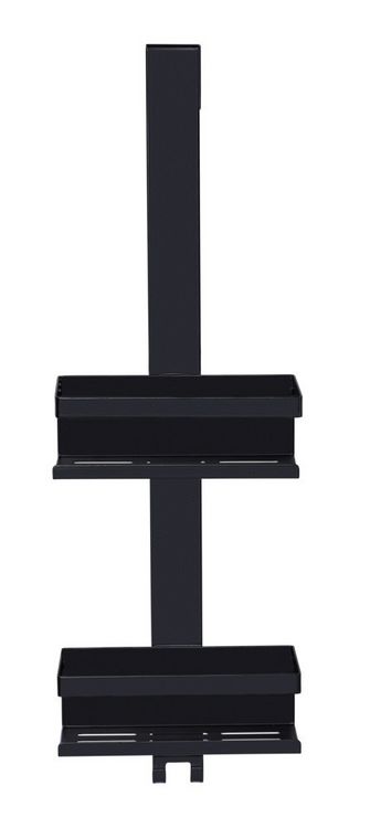 Produktbild: Duschcaddy Mod. Bribano Duo, schwarz, Edelstahl, 23x71x18 cm, Einh&auml;ngen ohne Bohren