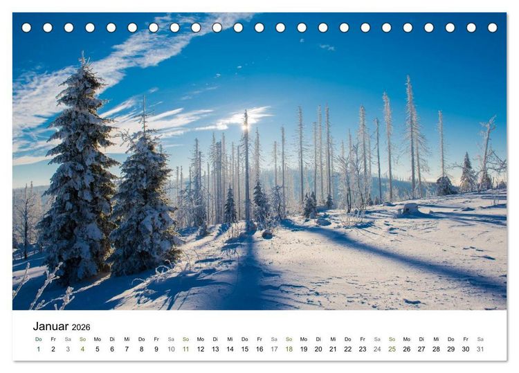 Produktbild: Traumlandschaften im Bayrischen Wald (Tischkalender 2026 DIN A5 quer), CALVENDO Monatskalender