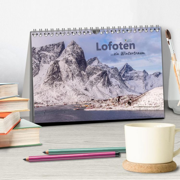 Produktbild: Lofoten ...ein Wintertraum (Tischkalender 2026 DIN A5 quer), CALVENDO Monatskalender