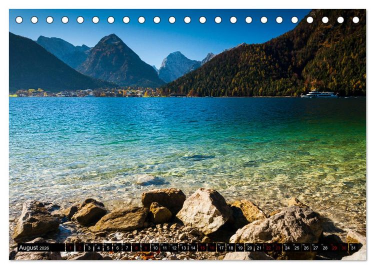 Produktbild: Berge. Alpenseen (Tischkalender 2026 DIN A5 quer), CALVENDO Monatskalender