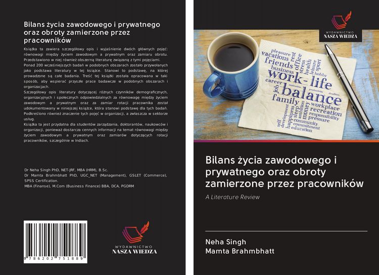 Produktbild: Bilans &iquest;ycia zawodowego i prywatnego oraz obroty zamierzone przez pracownik&oacute;w