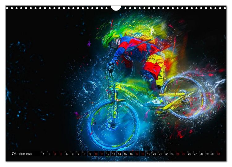 Produktbild: Downhill Explosion (Wandkalender 2026 DIN A3 quer), CALVENDO Monatskalender