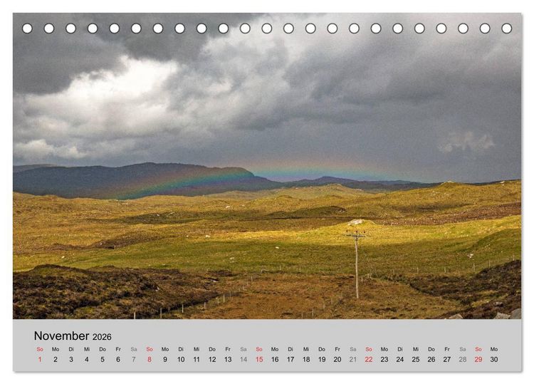 Produktbild: Harris und Lewis - Schottlands Inseln. Die &auml;u&szlig;eren Hebriden (Tischkalender 2026 DIN A5 quer), CALVENDO Monatskalender
