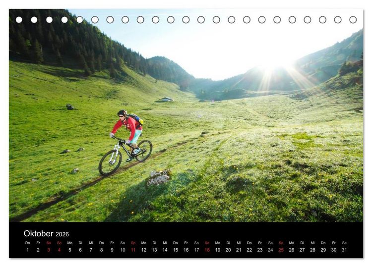 Produktbild: Mountainbike Abenteuer Deutschland (Tischkalender 2026 DIN A5 quer), CALVENDO Monatskalender