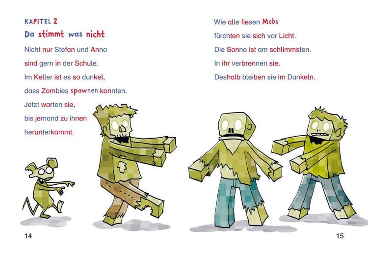 Produktbild: Minecraft Silben-Geschichte: Abenteuer &ndash; bis die Schule wackelt!