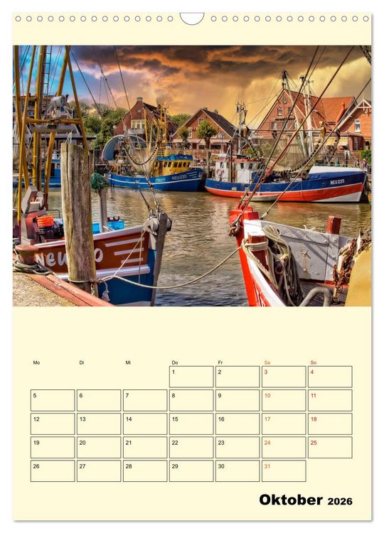 Produktbild: Meine geliebte Nordsee (Wandkalender 2026 DIN A3 hoch), CALVENDO Monatskalender