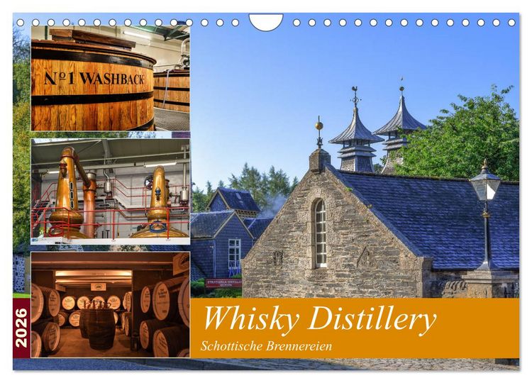 Produktbild: Whisky Distillery - Schottische Brennereien (Wandkalender 2026 DIN A4 quer), CALVENDO Monatskalender