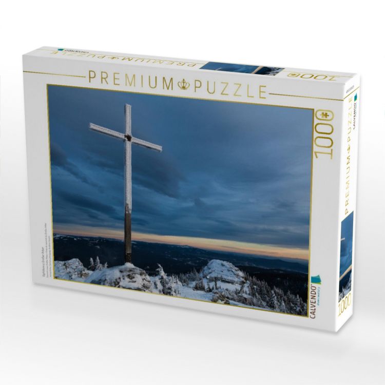 Produktbild: CALVENDO Puzzle Gipfelkreuz Gro&szlig;er Arber | 1000 Teile Lege-Gr&ouml;&szlig;e 64x48cm Foto-Puzzle f&uuml;r gl&uuml;ckliche Stunden