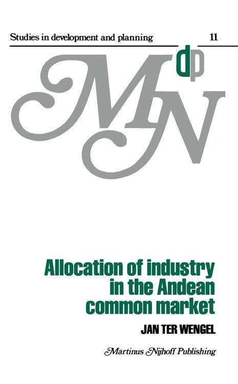 Produktbild: Allocation of Industry in the Andean Common Market