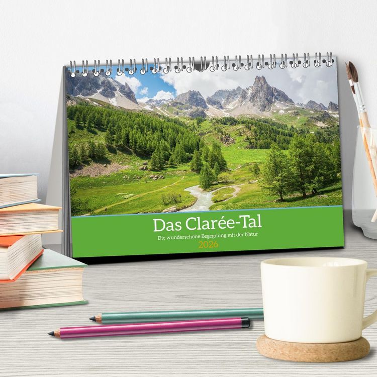 Produktbild: Das Clar&eacute;e-Tal - die wondersch&ouml;ne Begegnung mit der Natur (Tischkalender 2026 DIN A5 quer), CALVENDO Monatskalender