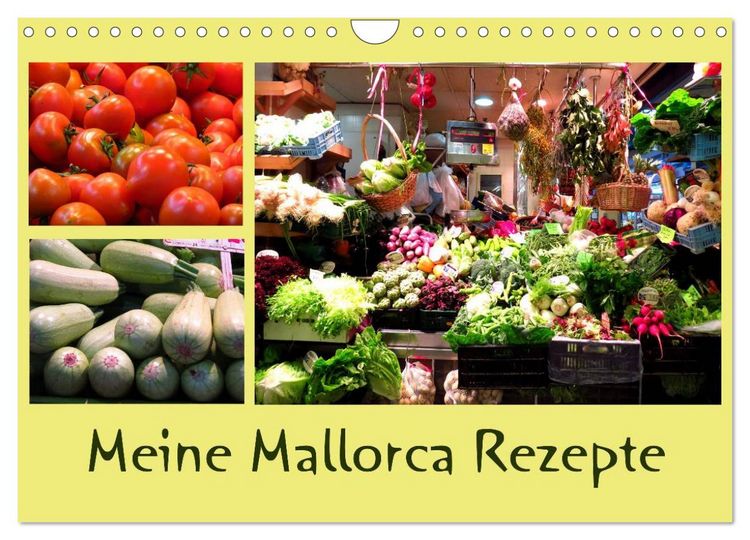 Produktbild: Meine Mallorca Rezepte (Wandkalender 2026 DIN A4 quer), CALVENDO Monatskalender
