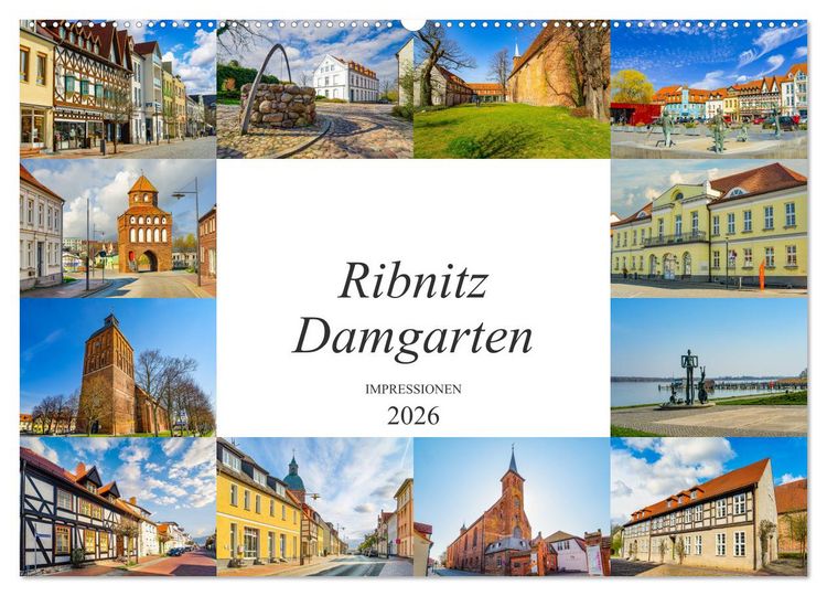Produktbild: Ribnitz Damgarten Impressionen (Wandkalender 2026 DIN A2 quer), CALVENDO Monatskalender